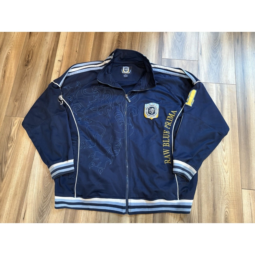 Raw Blue Men's Sz‎ 2XL Track Jacket Coat